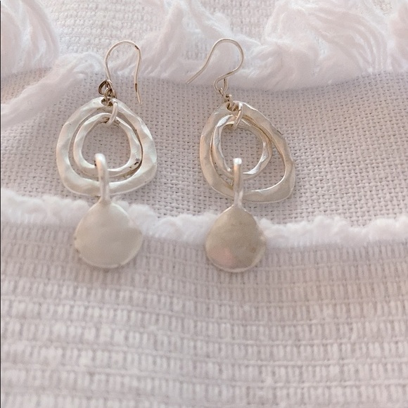 Silver-tone Double-drop Earrings - Picture 5 of 6